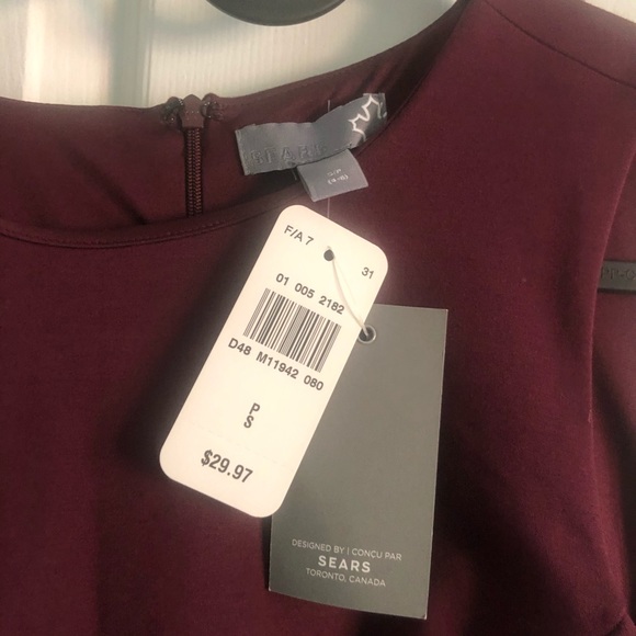 Burgundy dress! NWT - Picture 5 of 6